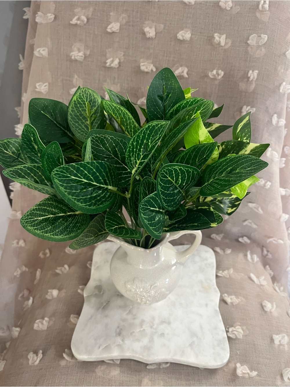 Artificial Green Leaf house plant style flower Arrangement